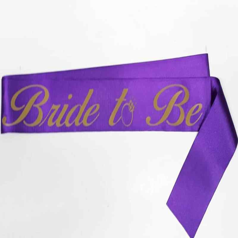 bride to be siyah yazili beyaz kusak